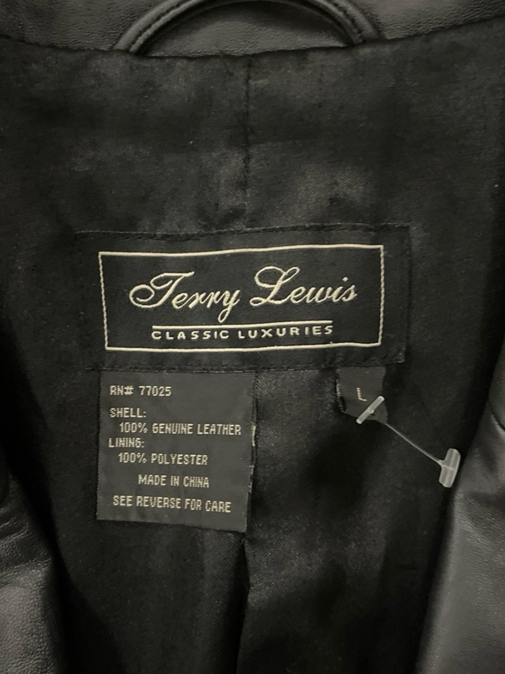 Terry Lewis Classic Luxuries Black Leather Jacket